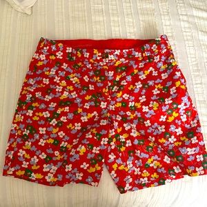 ‘Talbots’ Girlfriend Chino Short~Floral~Women’s Size 8